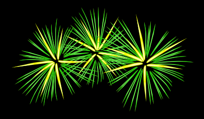 Download free green fire explosion fireworks icon